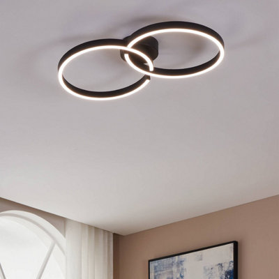 Eglo Black/Light Amandolo Led Ceiling
