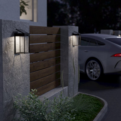 Eglo Suzzara Led Solar Wall Light With Sensor from B&Q