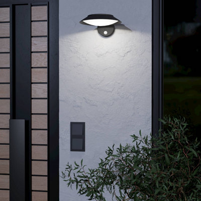 Eglo Cerissi Solar Integrated Led Wall Light from B&Q