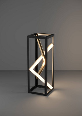 B&Q -  Penela Black And Gold Table Lamp