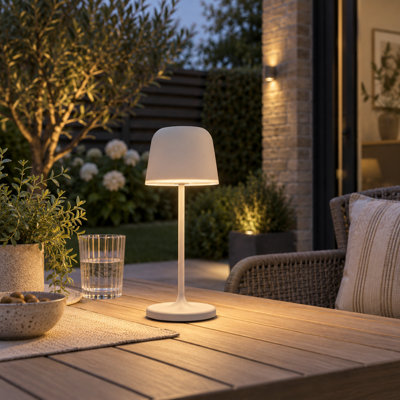Pagazzi Grey Mannera Led Rechargeable Touch Table Lamp - Image 8