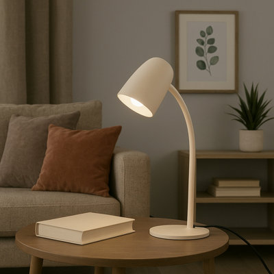 Eglo Black/Green Carlo Modern Steel Flexible Desk Lamp, Sandy
