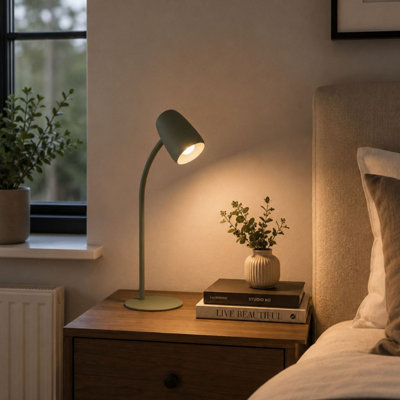 Eglo Green Carlo Modern Steel Flexible Desk Lamp,