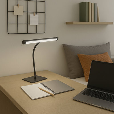 Eglo Riccione Led Tuneable White Desk LampBlack from B&Q