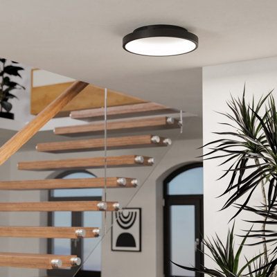 Eglo Loretello-Z Smart Control Steel Led Rgb Modern Ceiling LightBlack from B&Q