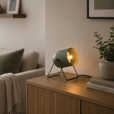 Eglo Unisex Green Tilston Steel Minimalist Desk Lamp, - Image 6
