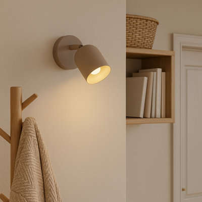 Eglo Light/Green Tilston Steel Minimalist Single Wall Spot, Sandy