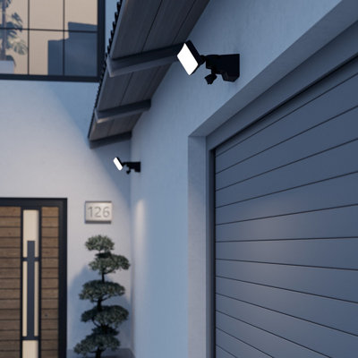 Eglo Epifano 100W Led Flood LightTri Colour (3000K/4000K/6500K)Ip65 WeatherproofBlack Aluminium Housing