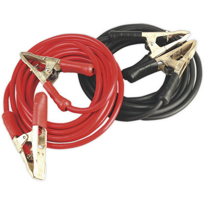 900A Heavy Duty Copper Booster Cables with Brass Clamps - 50mm² x 6.5m Insulated Performance