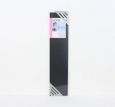 900mm Avon shelf kit with silver effect brackets, matt black