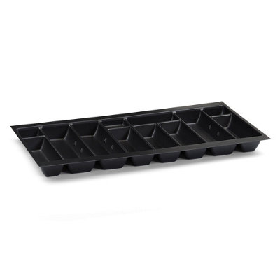 900mm Black Cutlery Tray for Blum Tandembox 422mm Long x 812mm Wide