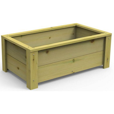 900mm Organic Wooden Garden Planter