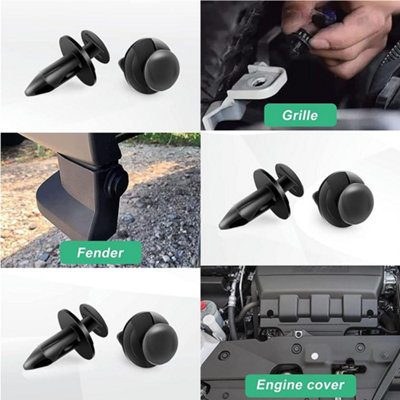 500PCS Plastic Push Pin Rivet Fasteners & Trim Clip Set – Car Body Moulding Retainers + Driver Tool 2 thumbnail image