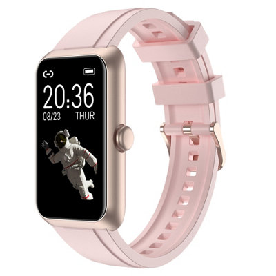 B&Q Rose Gold 1.83 Inch Ip68 Waterproof Smartwatch With Health Monitoring
