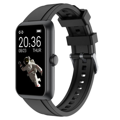 Black 1.83 Inch Ip68 Waterproof Smartwatch With Health Monitoring from B&Q