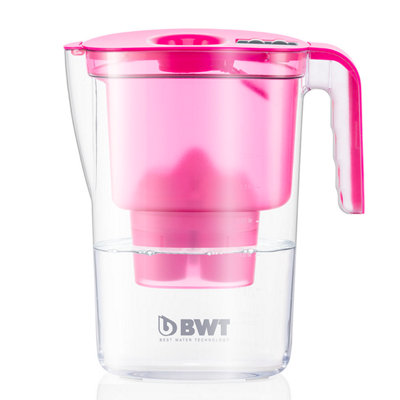 Bwt 2.6 L Vida Manual Timer Water Jug With 1 CartridgePink from B&Q