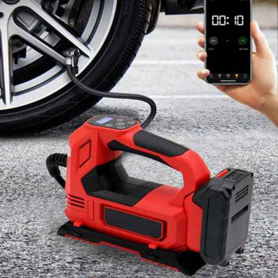  - Cordless Tire Inflator PumpDigital Air Compressor For Fast Inflation Without Batteries