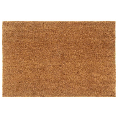 B&Q -  Door Mat Natural 60X90 Cm Tufted Coir