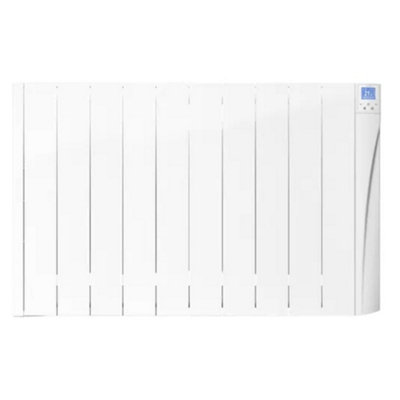 907mm (W) x 575mm (H) - White Touch Electric Oil Filled Radiator (Alicante) - 1100 Watts - Depth 98mm - Heats Up To 11m²