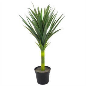 90cm (3ft) Large Artificial Green Yukka Plant Spiky Tree Plant