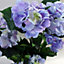 90cm Artificial Hydrangea Plant Blue with 200 Flowers