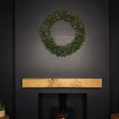 90cm Imperial Pine Luxury Christmas Wreath in Plain Green Price Comparisons | Compare The Build