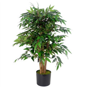 90cm Luxury Smilax Sarsaparilla Artificial Ficus Tree - Premium Range