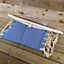 90cm Padded Hanging Chair Hammock in Blue for Indoor or Outdoor Use