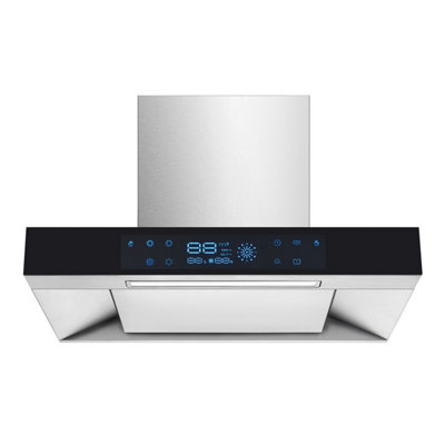 90cm Powerful Smart seamless stainless steel Chimney Cooker hood Black MLB-757D - 3