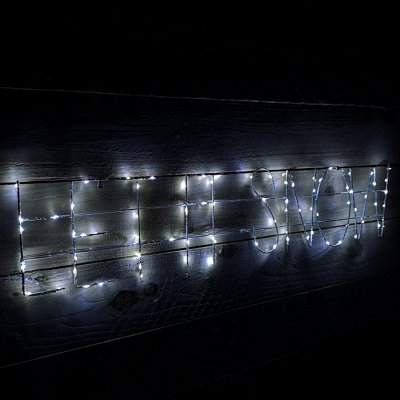 90cm Premier Indoor Outdoor Flashing LED Let It Snow Christmas Sign ...