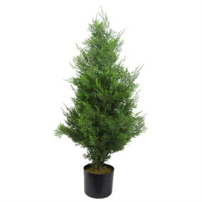 90cm Realistic Artificial Cypress Topiary