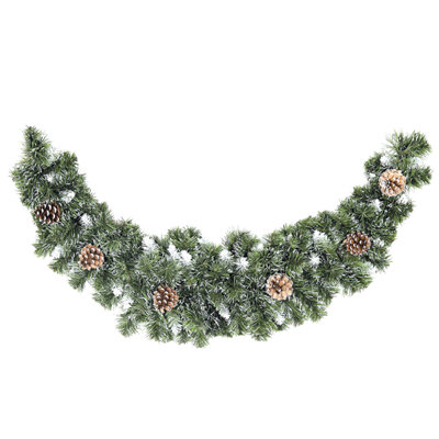 90cm Snow King Fir Swag w/144 Tips/5 Cones
