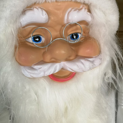 90cm Standing Santa Claus Father Christmas Decoration in White