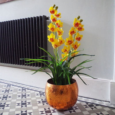 90cm Yellow Flower Orchid Plant