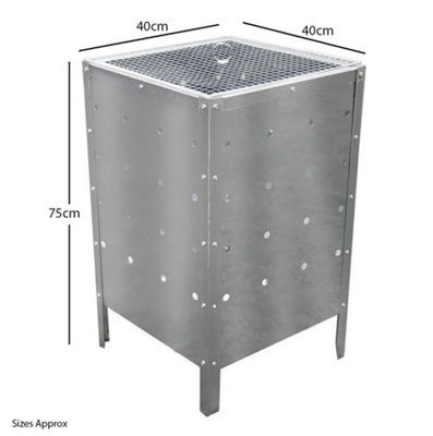 90L Galvanised Steel Garden Incinerator - 3