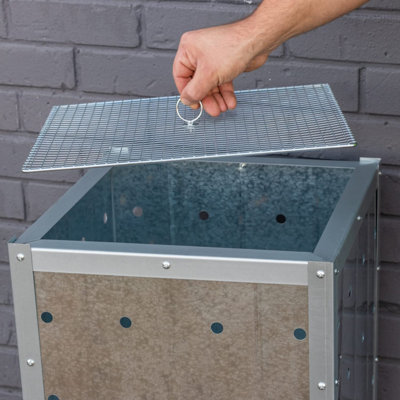 90L Galvanised Steel Garden Incinerator - 7