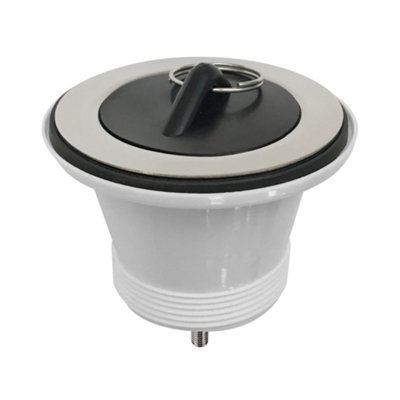 90mm - Fireclay Cleaner Sink Waste with Plug - Chrome Price Comparisons | Compare The Build