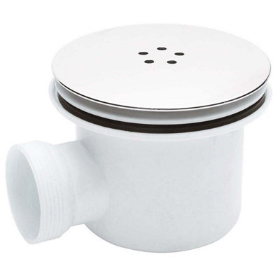 90mm Outlet White Fast Flow Shower Waste