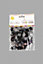 90th Birthday Confetti Black & Silver 4 pack x 14 grams birthday decoration Foil Metallic 4 pack