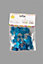 90th Birthday Confetti Blue & Silver 4 pack x 14 grams birthday decoration Foil Metallic 4 pack