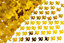 90th Birthday Confetti Gold 4 pack x 14 grams birthday decoration Foil Metallic 4 pack