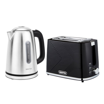 B&Q -  1.7L Illuminating Electric Kettle & 2 Slice Bread Toaster Combo Set