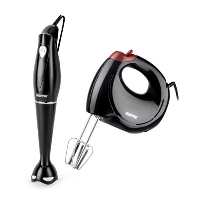 Geepas Hand Mixer & Hand Blender Set in Black - Image 7