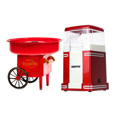 Geepas Electric Popcorn Maker Machine & Cotton Candy Maker Set - Image 4