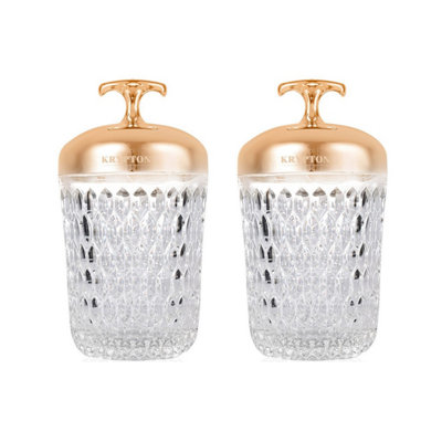 Krypton Pair Of 2 Rechargeable Table Lamp 2 Hours 3 Stepless DimmingGold from B&Q