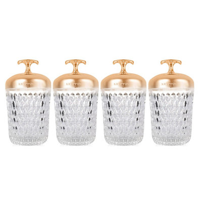 Krypton Set Of 4 Rechargeable Table Lamp 2 Hours 3 Stepless DimmingGold from B&Q