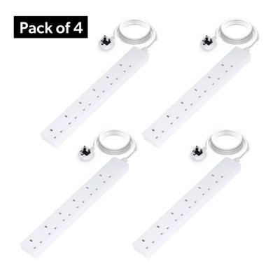Geepas 6 Gang Extension Lead2M Cable Ion Cable from B&Q