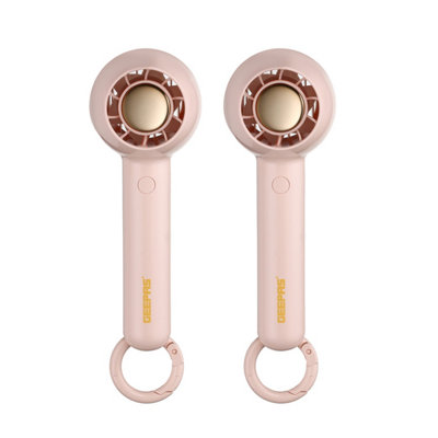 Geepas Handheld Rechargeable FanPack Of 2Pink from B&Q