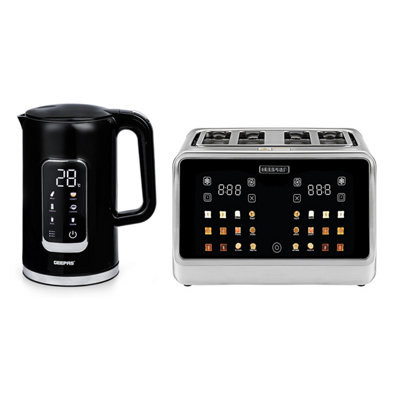 Geepas Digital Kettle And Toaster Set