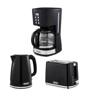 Geepas 1.5L Filter Coffee MachineOpus 1.7L Electric Kettle & Toaster Set
